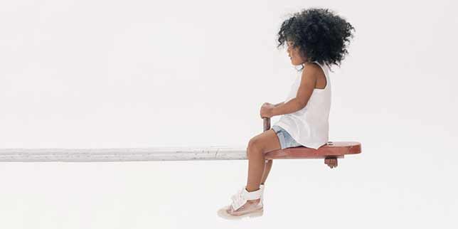 5 super cool kids fashion brands little girl on a seesaw