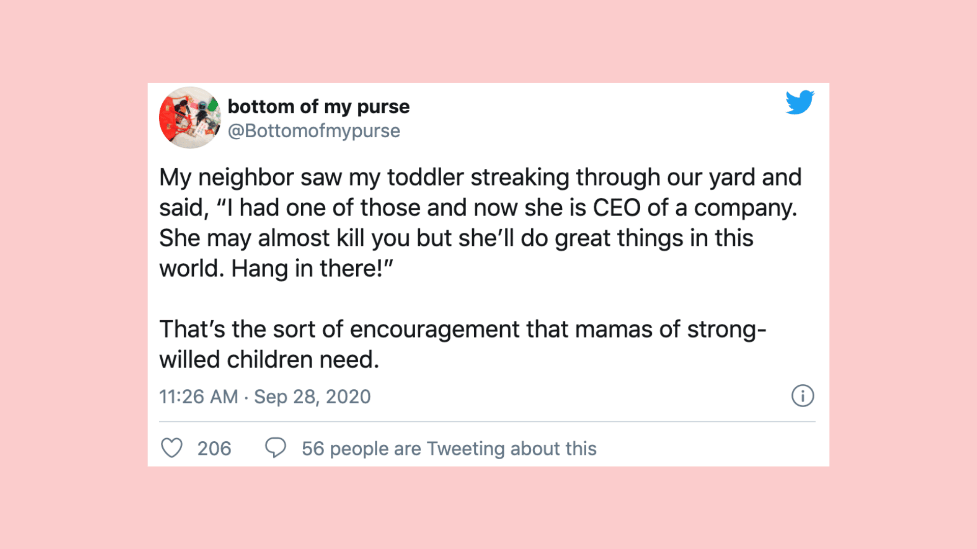 This validating tweet about strong-willed children is going viral for a very good reason