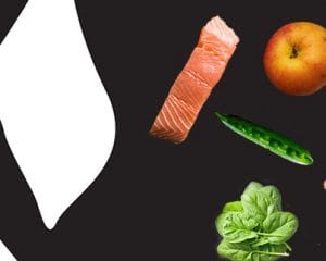 collage of food in the belly
