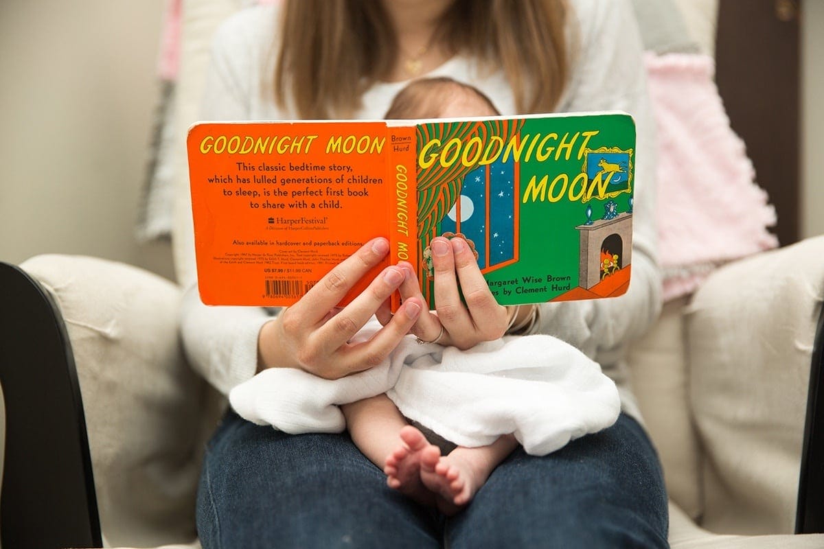 The best way to create your baby’s bedtime routine—and get more sleep too reading goodnight moon book