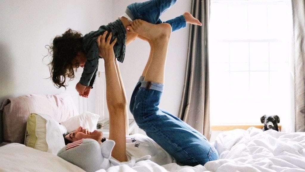 When people ask what I ‘do’ all day as a SAHM—here’s what I want to say mom playing airplane with toddler