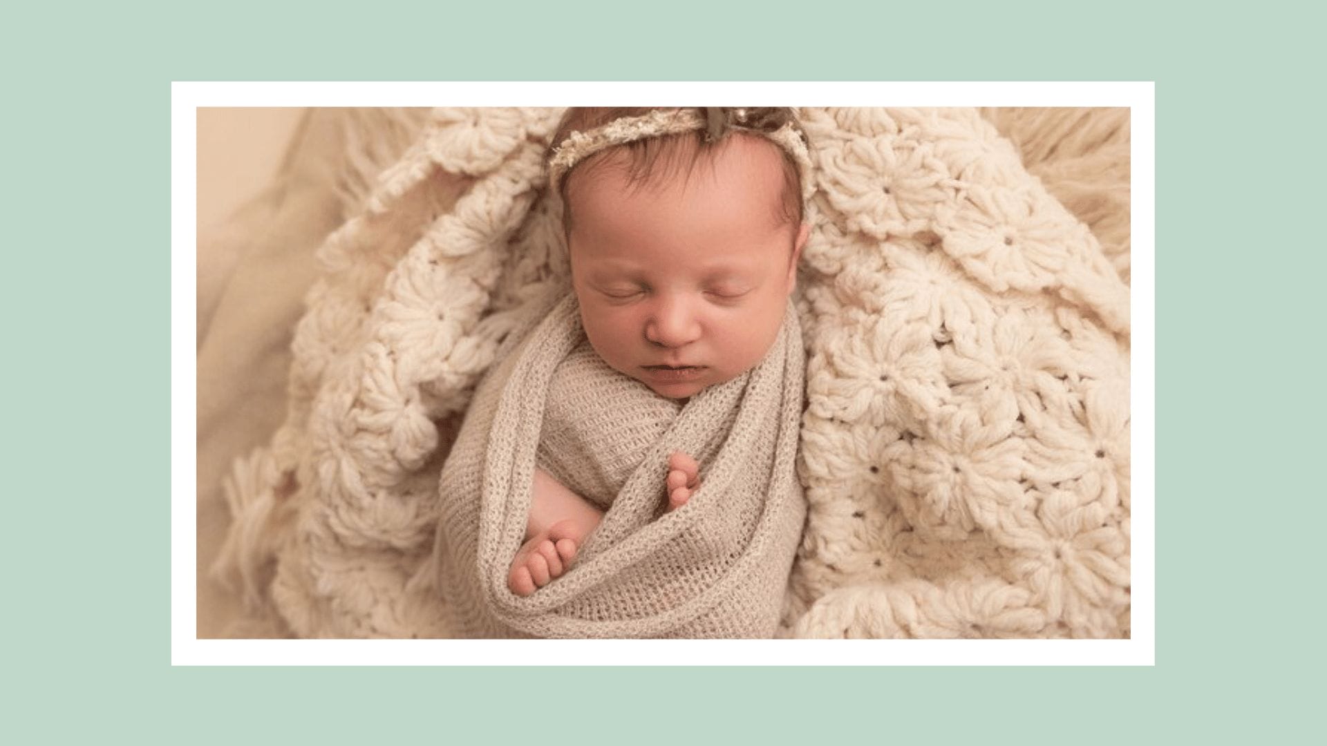 This baby was born from an embryo frozen 27 years ago little baby swaddled for pictures