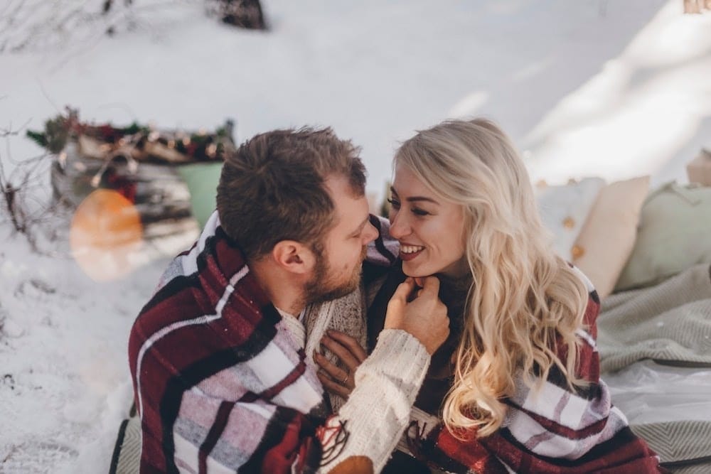 No, you’re not the woman I married—you’re so much more husband and wife about to kiss