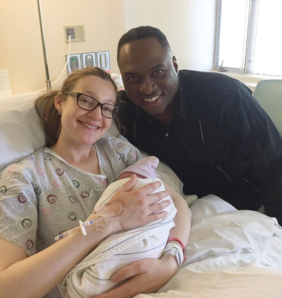 This soldier traveled around the world just in time to see his first baby born