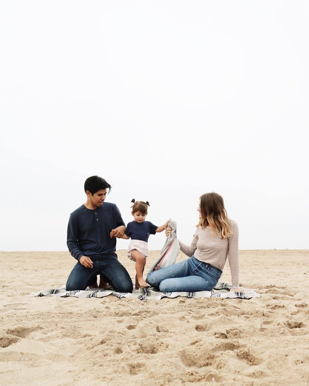 Having an only child is the perfect fit for us family on the beach