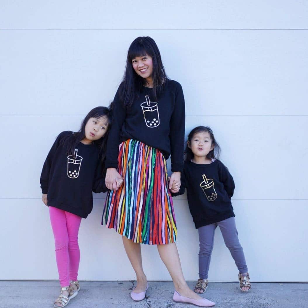 We talked to Joy Cho about social media envy + balance in motherhood