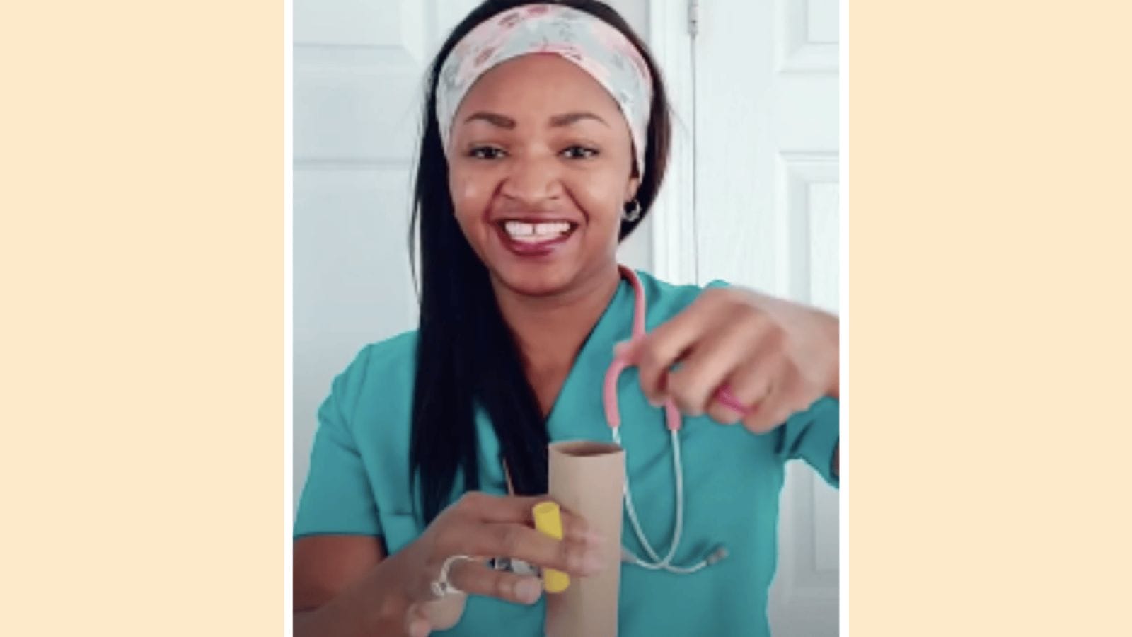 Viral video: How to test your toddler toys with a toilet paper roll woman putting toddler toys in a toilet paper roll