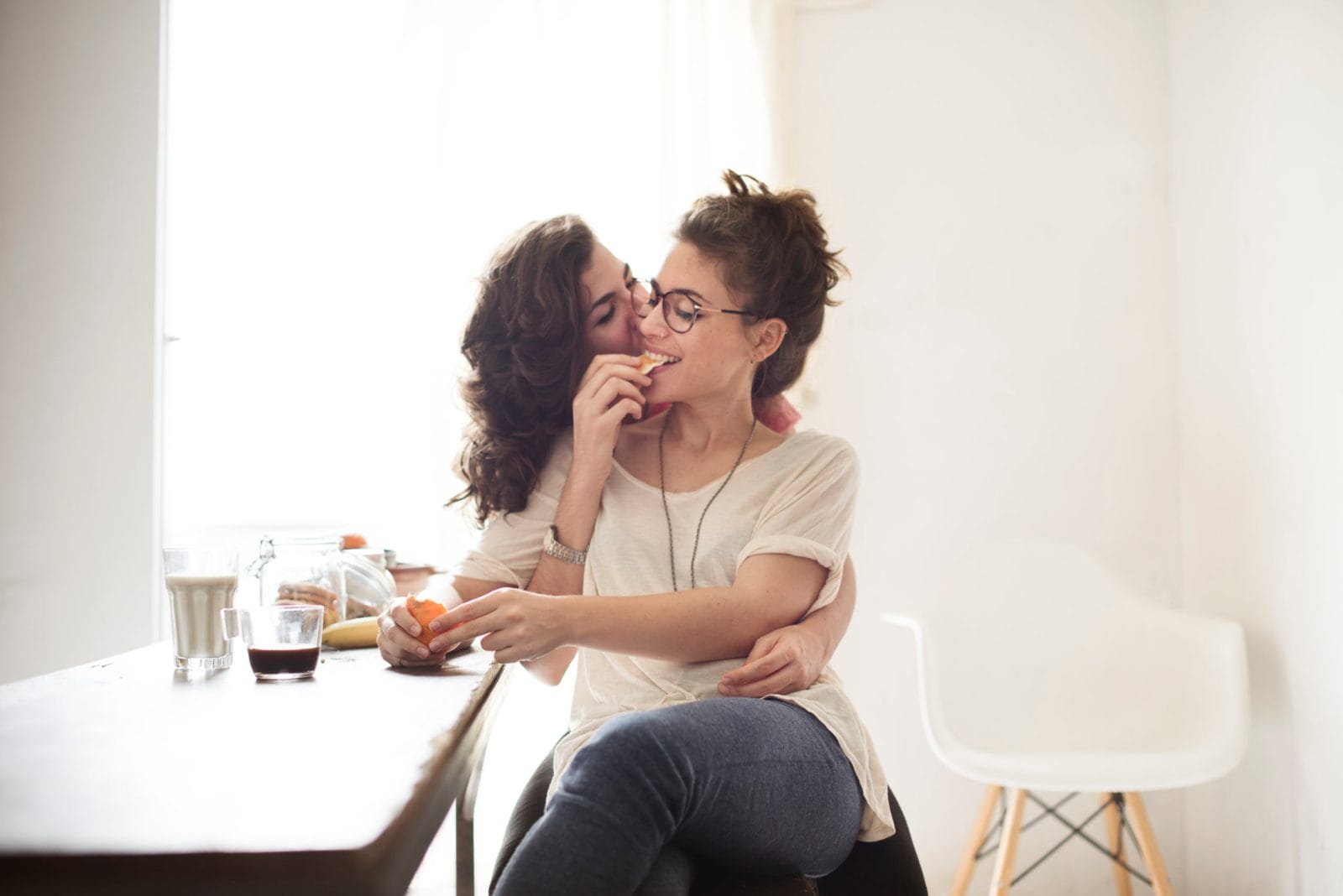 Darling, thank you for seeing me as a human, too, not just a mom two partners cuddling