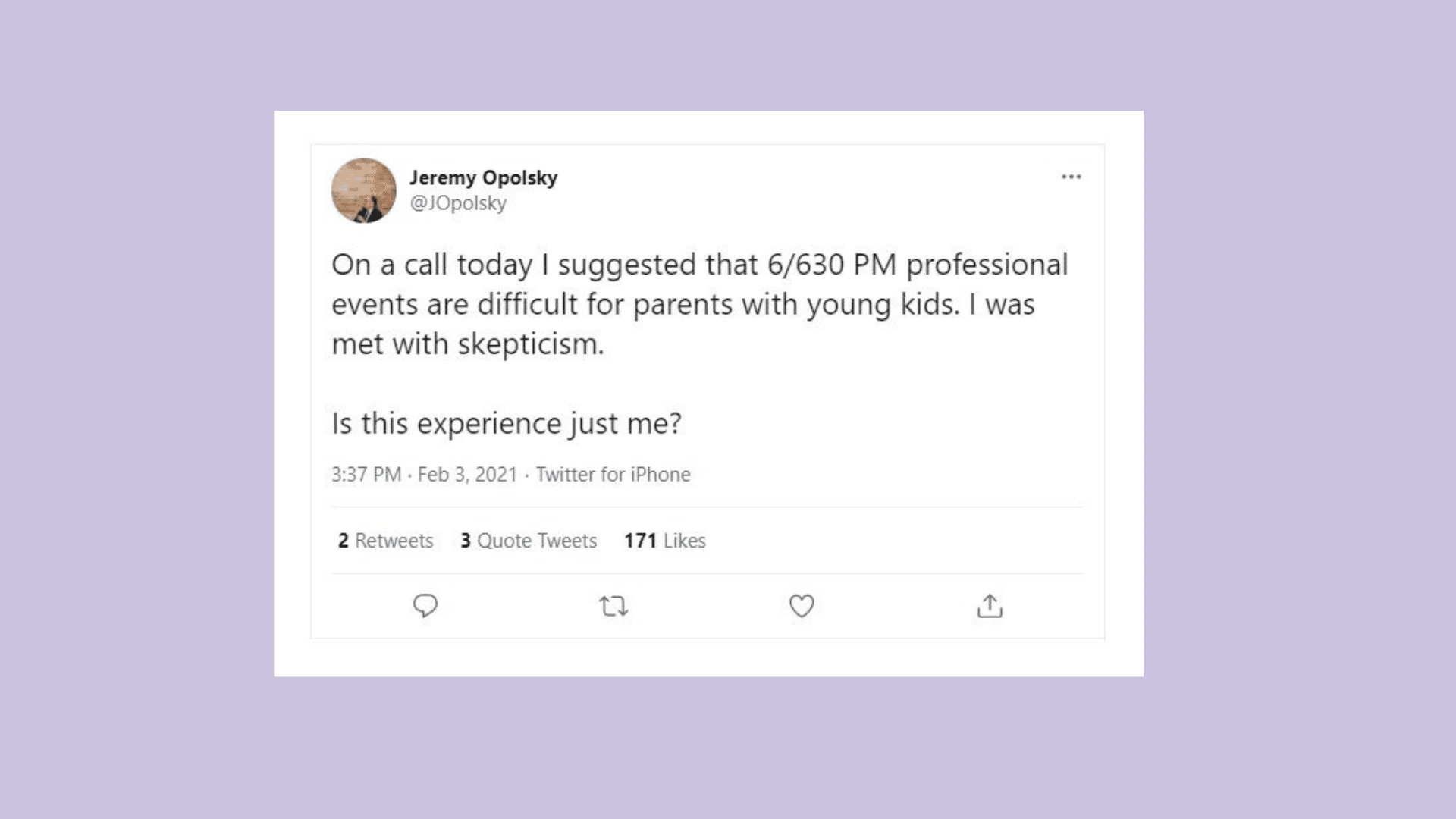 Parents can’t attend evening meetings and this viral tweet thread nails why