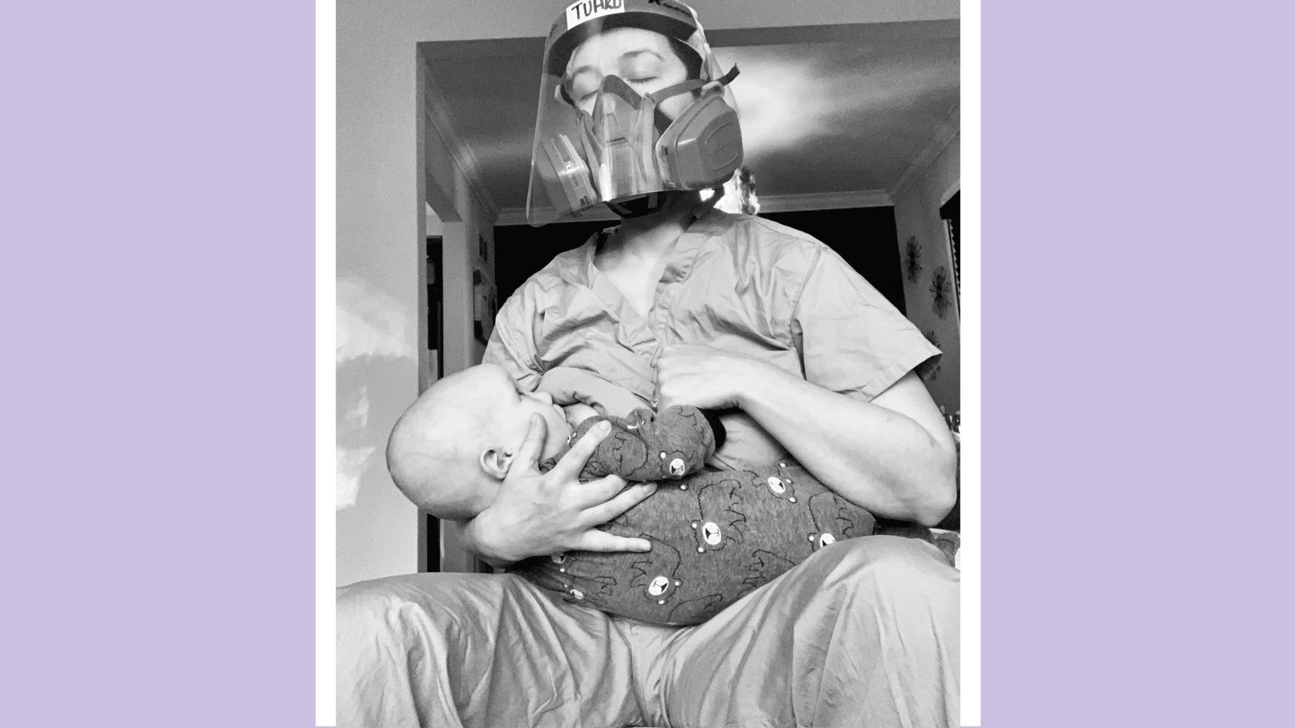 This powerful photo of a breastfeeding ICU nurse in PPE reminds us how essential working moms really are origin 541 - Motherly