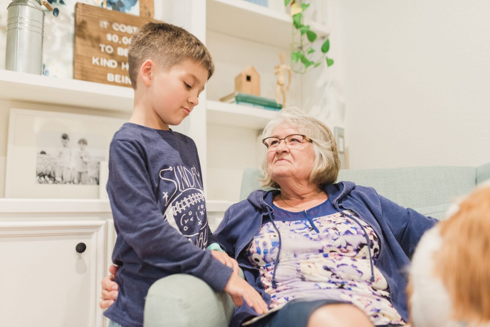 11 Montessori-inspired phrases to teach young children how to respectfully disagree little boy talking to an older woman