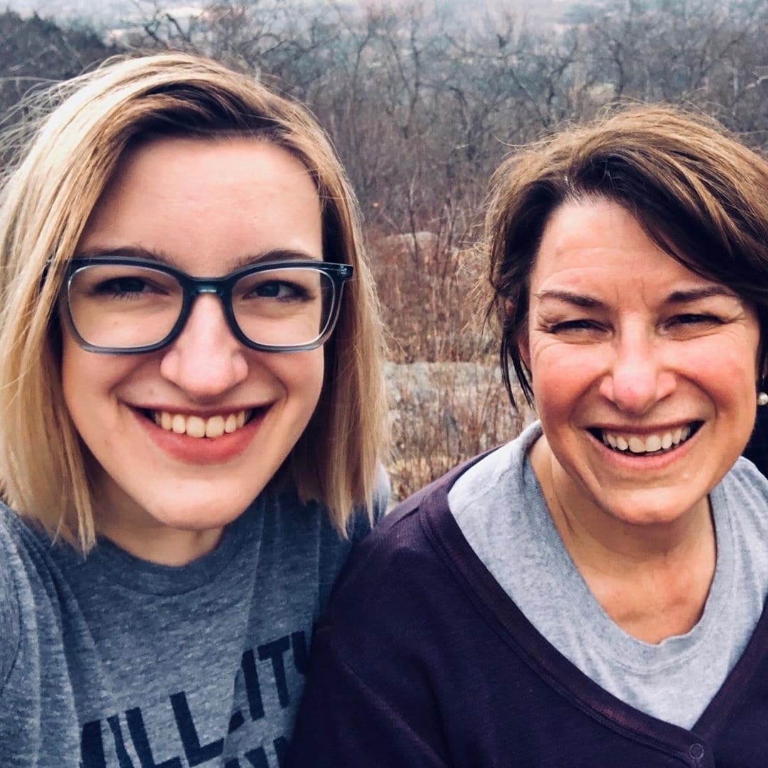 The day Amy Klobuchar gave birth was the beginning of her career in politics Amy Klobuchar and daughter