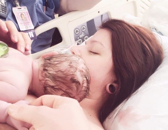 My birth story: Life and loss in one pregnancy mom doing skin-to-skin with baby