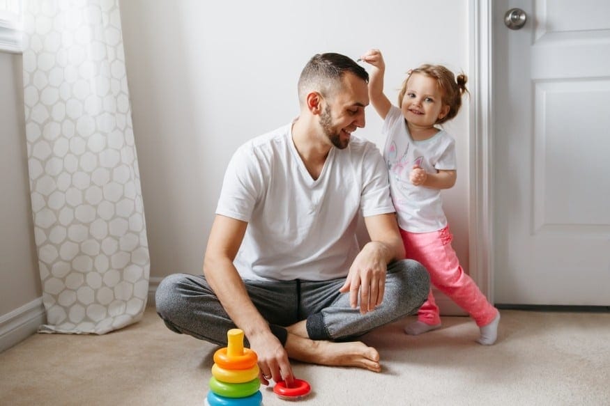 Sometimes Daddy is her favorite parent dad playing with daughter