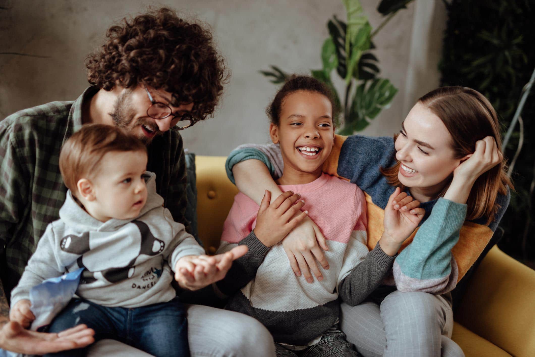 Non-negotiable: My husband is an equal partner family on a couch altogether