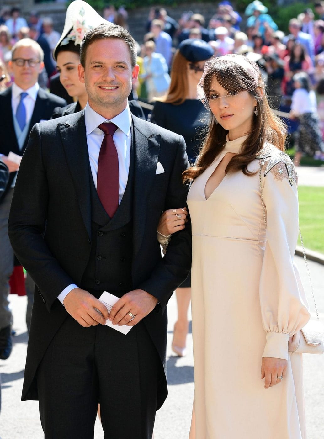 Troian Bellisario + Patrick J. Adams describe their daughter’s birth—in their car