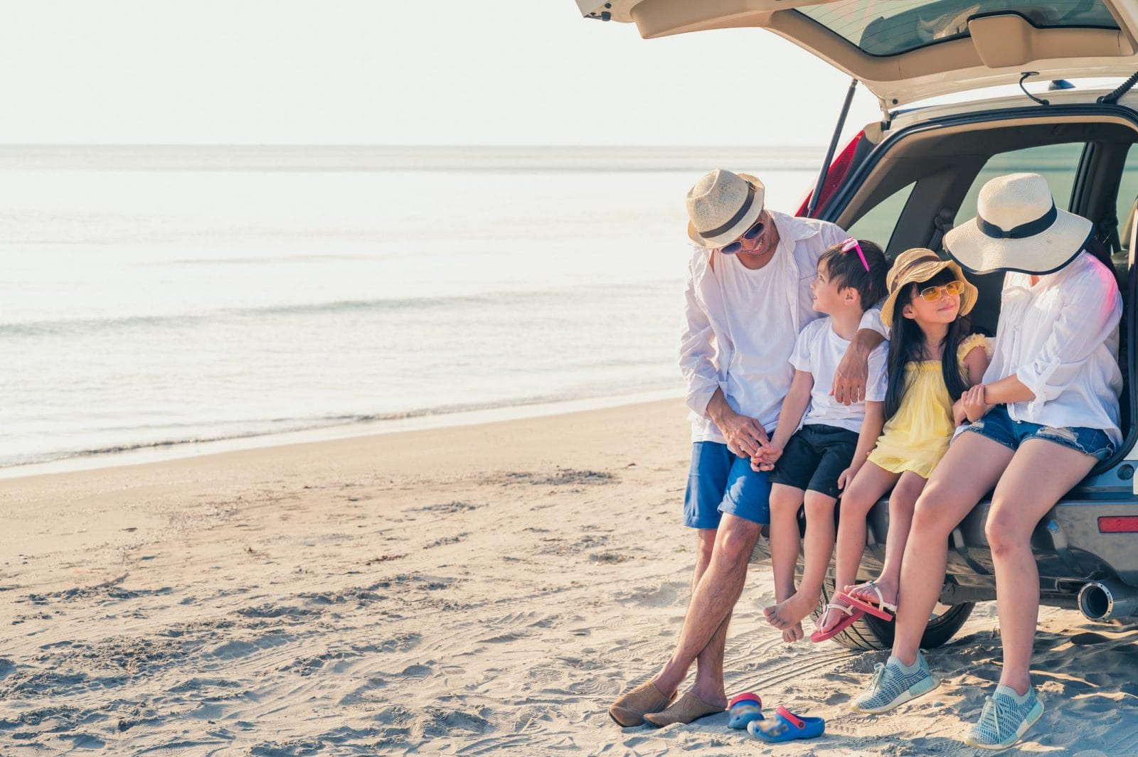 Want to keep sand out of your car? Try this beach hack