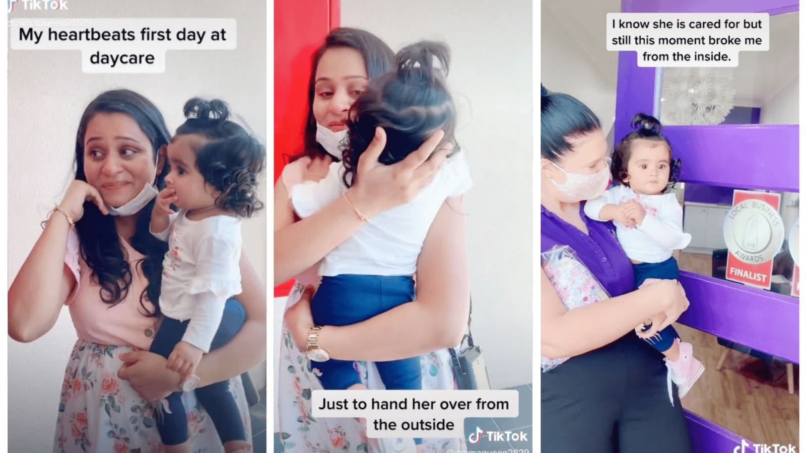 Emotional mom drops baby off for first day of daycare after pandemic in viral TikTok