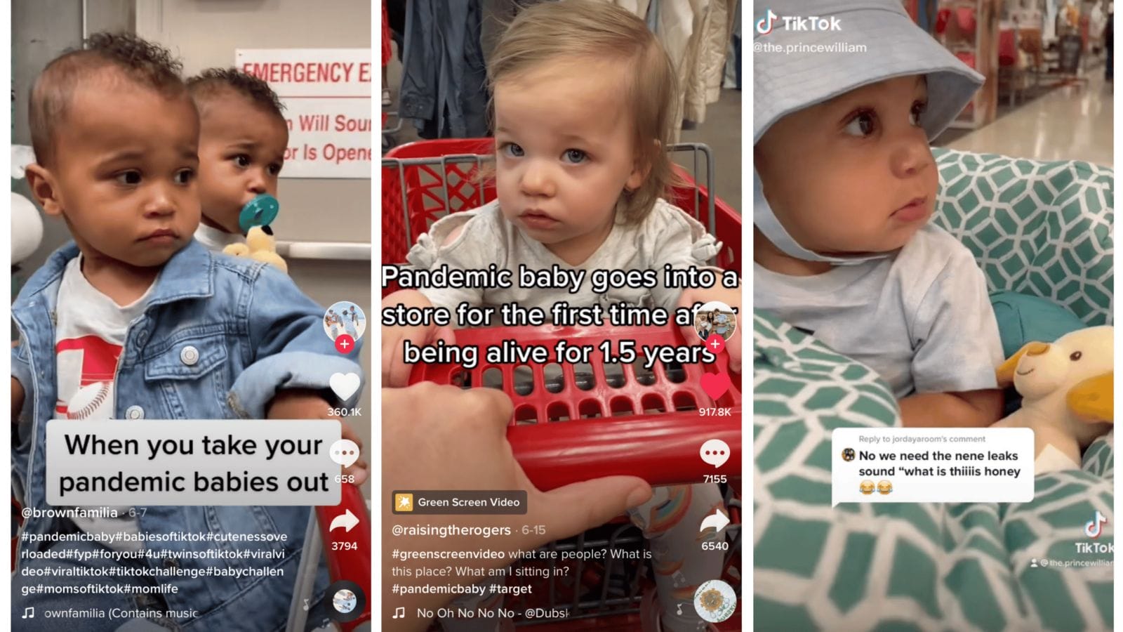 Watch these babies see the world for the first time post-pandemic