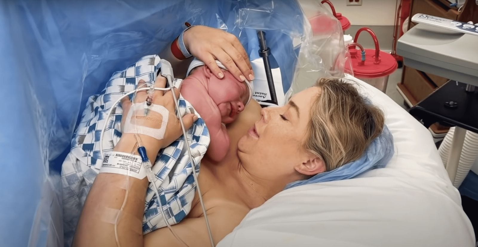 Shawn Johnson East shares the amazing birth video of her new baby