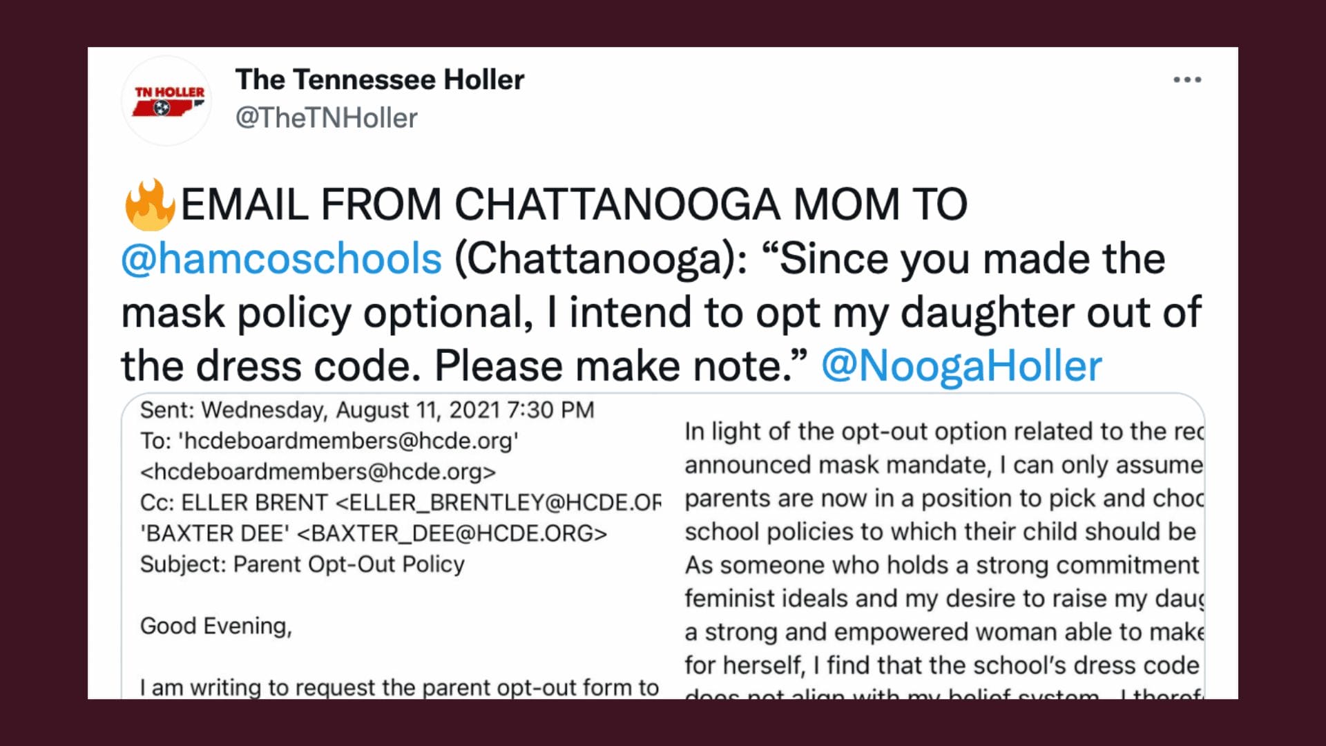 Mom goes viral for calling out school’s ‘masks optional’ policy while upholding sexist dress code