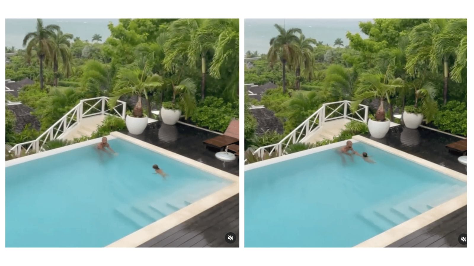 Ashley Graham’s 1-year-old son swims like a pro—all on his own!