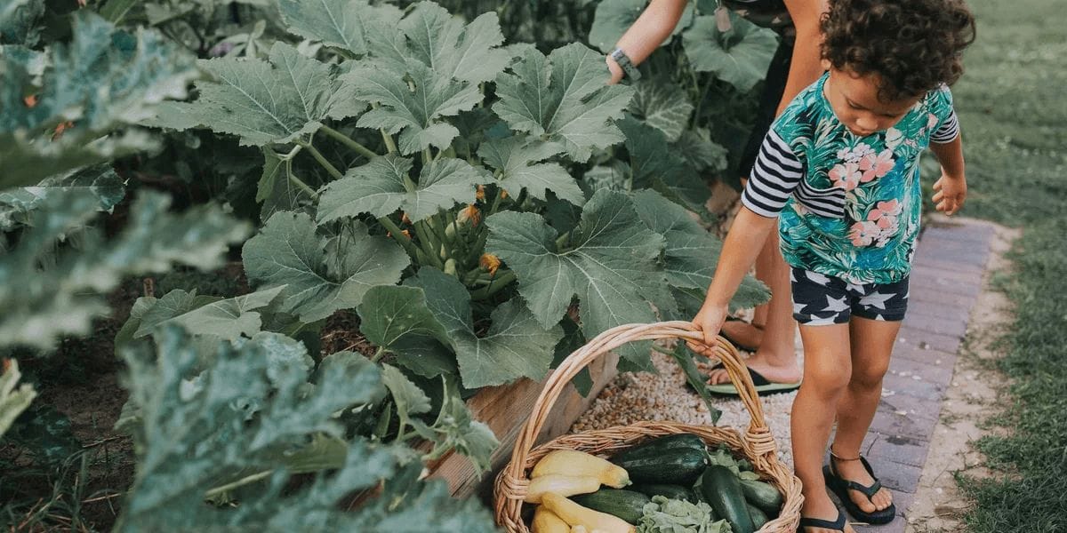 30+ activities your kids can do instead of homework little-girl-in-a-garden-carrying-a-basket