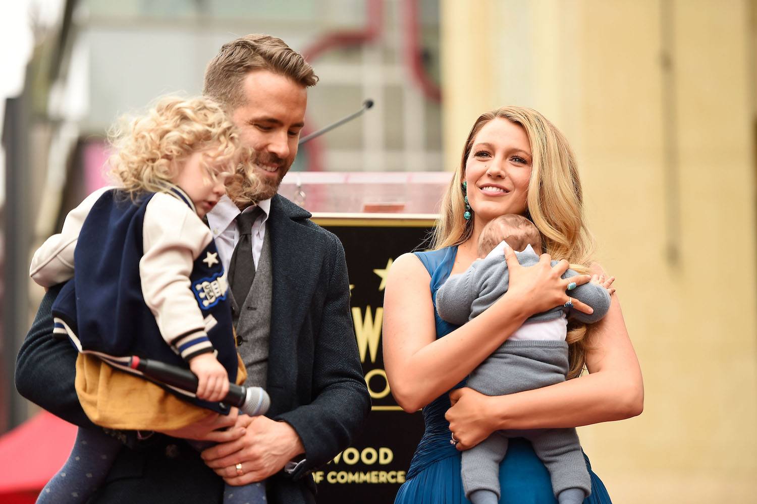 Ryan Reynolds jokes that stay-at-home dad life has been ‘hell’ Ryan Reynolds and Blake Lively with daughters
