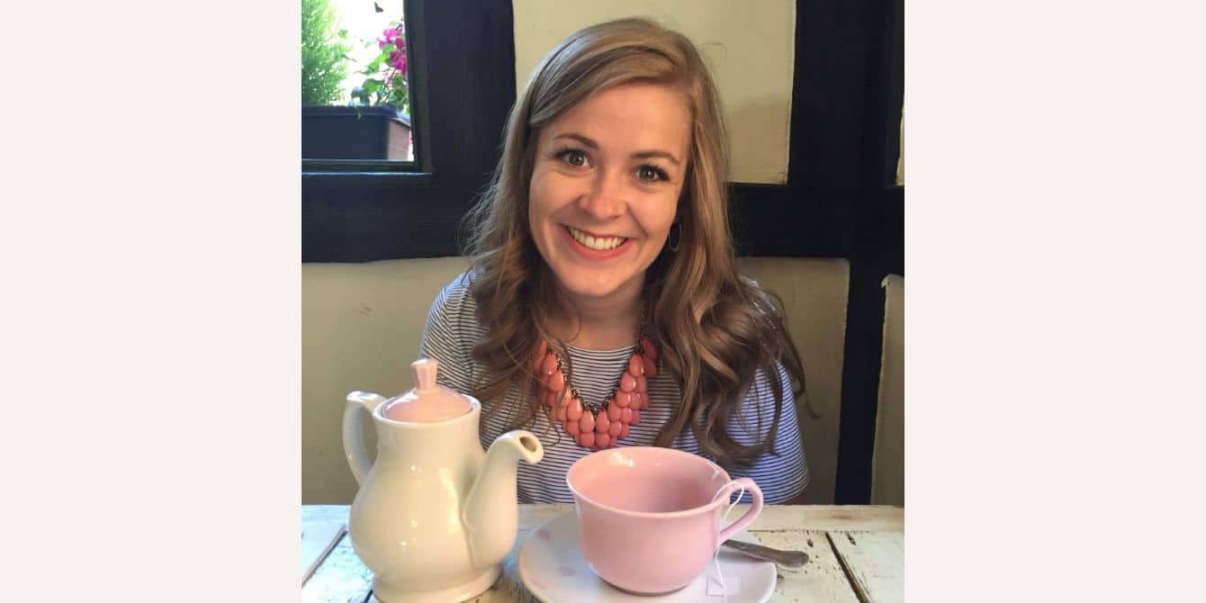 Alison on her deep struggles with motherhood, anxiety and where she fits woman having tea - essay on struggles with motherhood