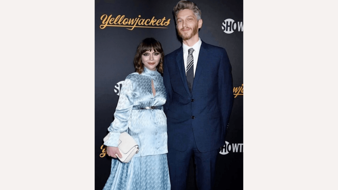 Christina Ricci learned what her baby’s name was on Instagram Christina Ricci posing with husband on red carpet
