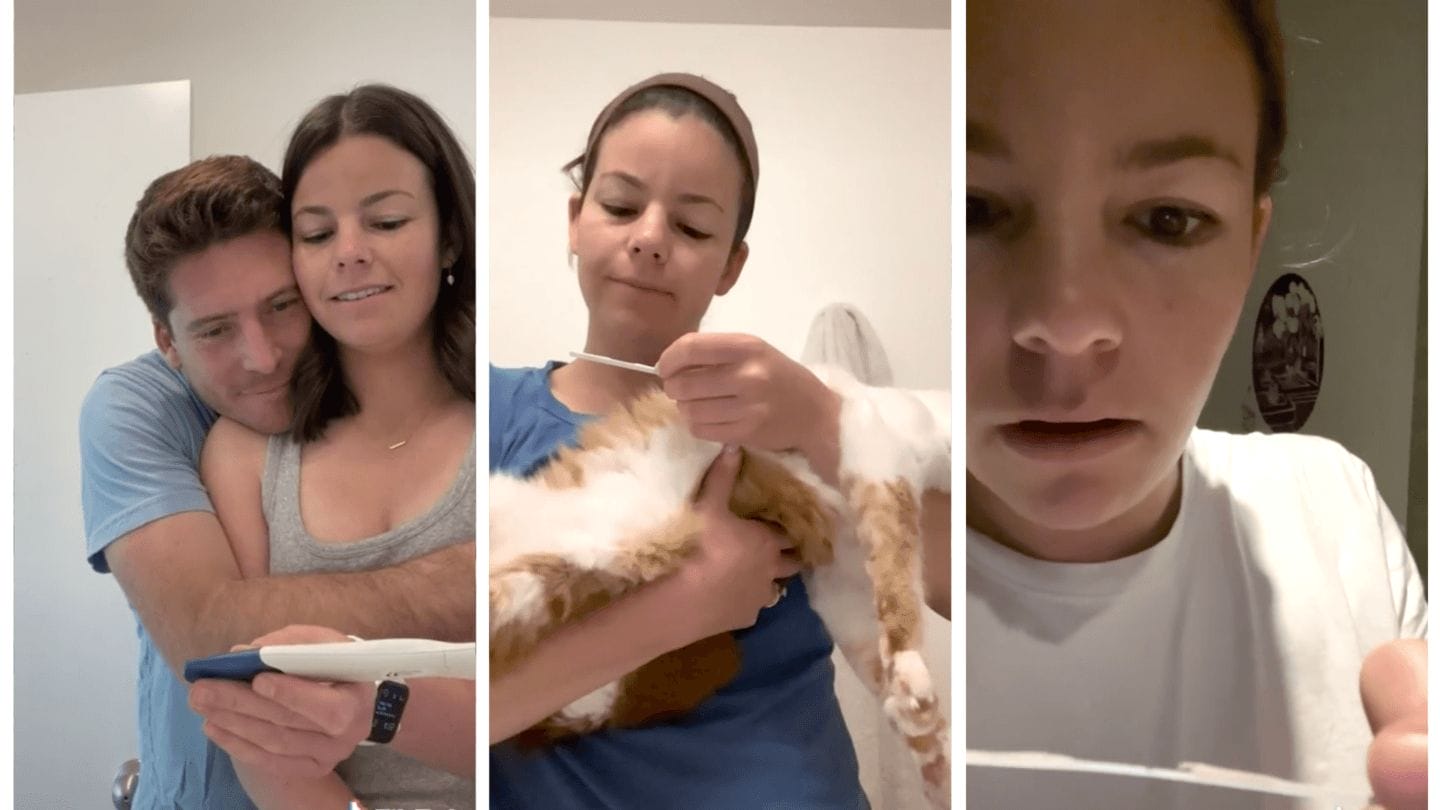 This viral TikTok nails the rollercoaster of emotions you feel when trying to conceive Viral TikTok of woman TTC