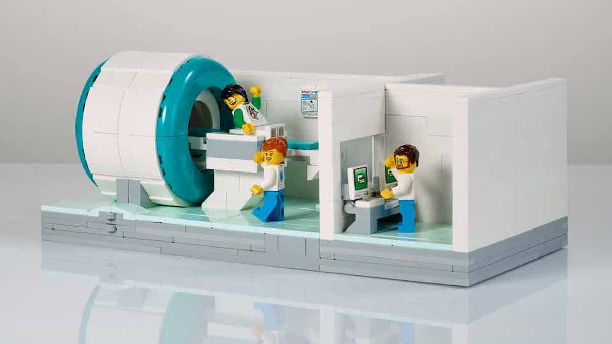 LEGO is giving MRI scanner sets to hospitals to help comfort nervous kids LEGO MRI scanner set