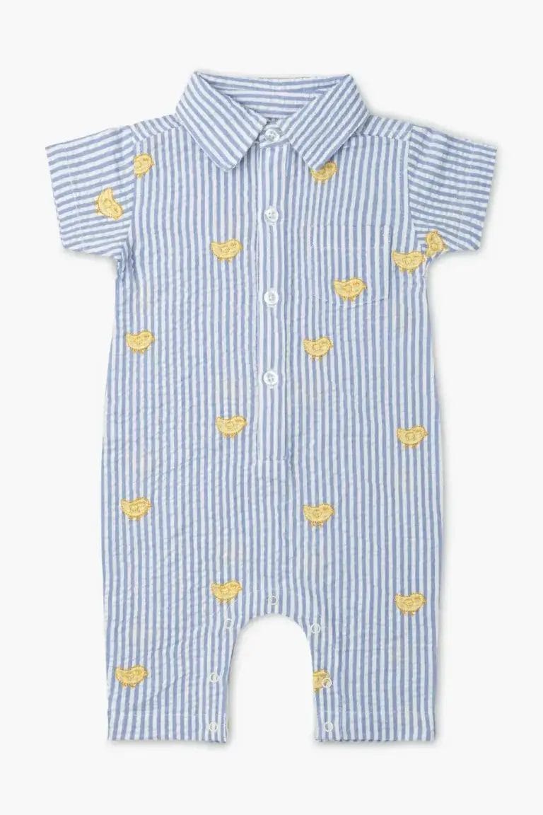 Monica + Andy Organic Oxford Romper