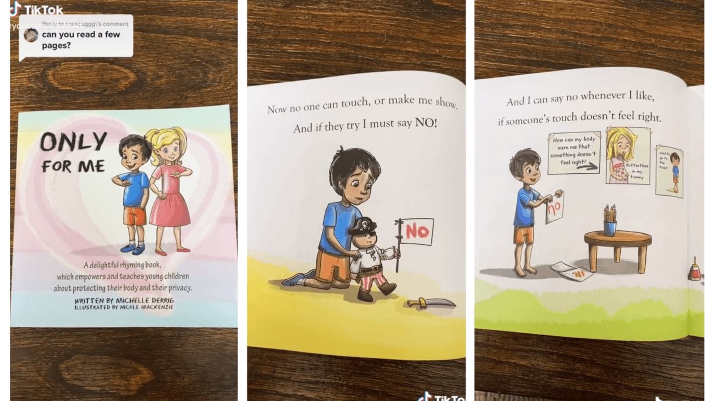 This children’s book about body safety went viral on TikTok Only For Me TikTok screenshot
