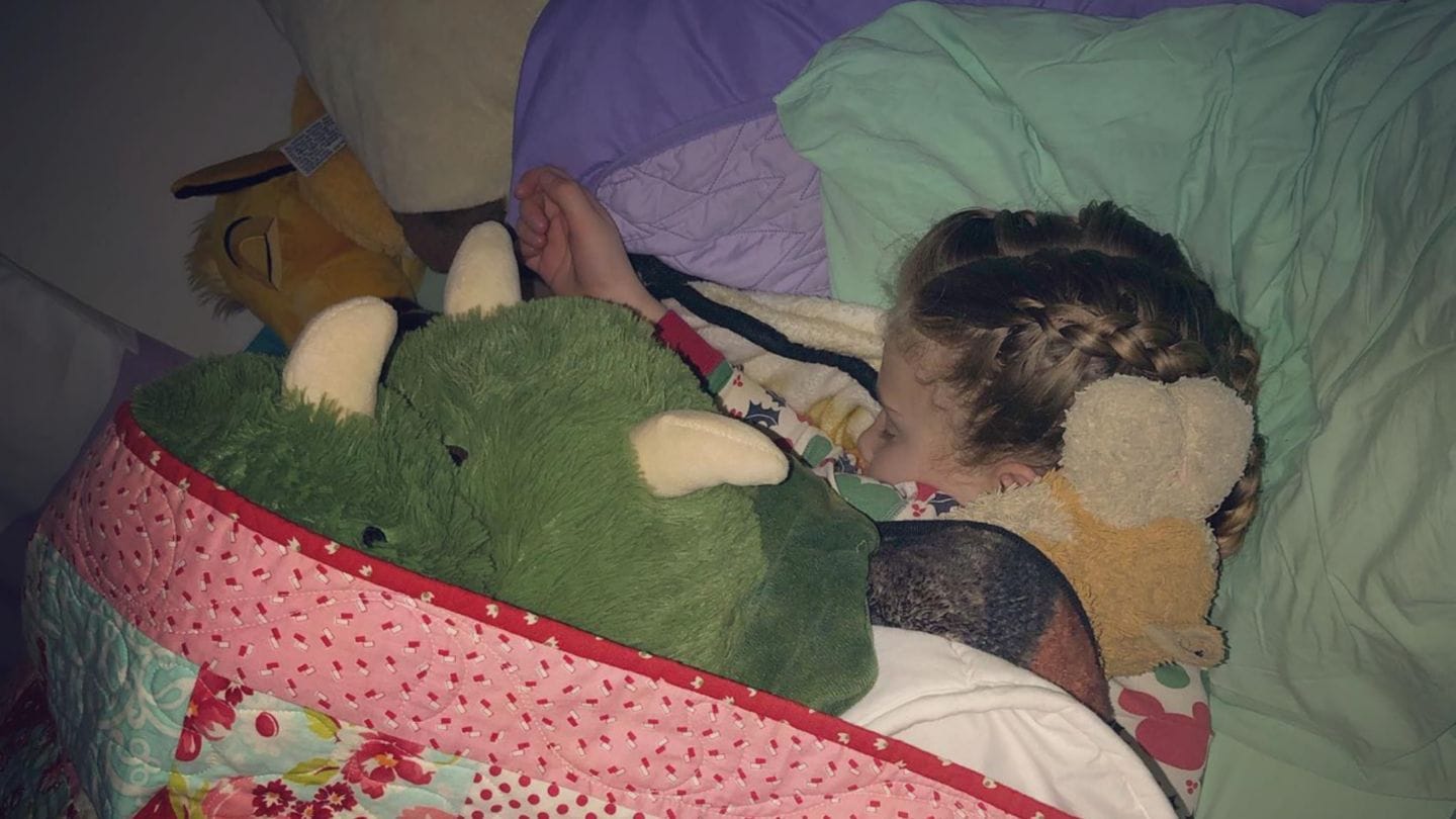 As I tuck my babies in at night, I’m thinking of moms in Ukraine Moms in Ukraine: Child tucked into bed