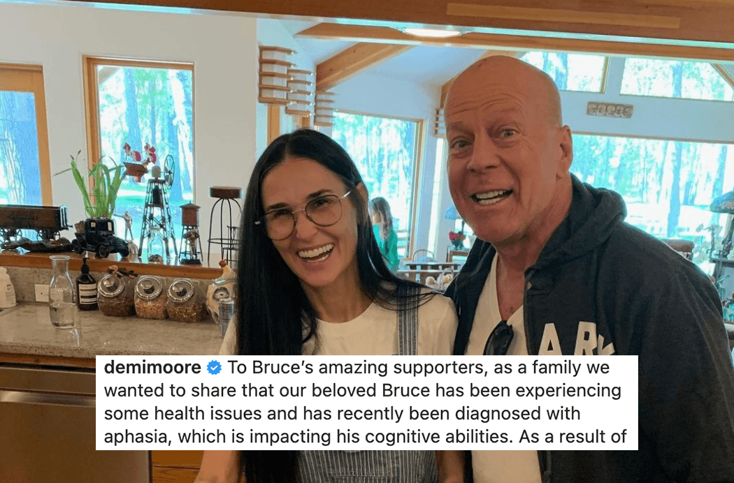 Bruce Willis’ family reveals he has aphasia and will be ‘stepping away’ from acting Bruce Willis and Demi Moore