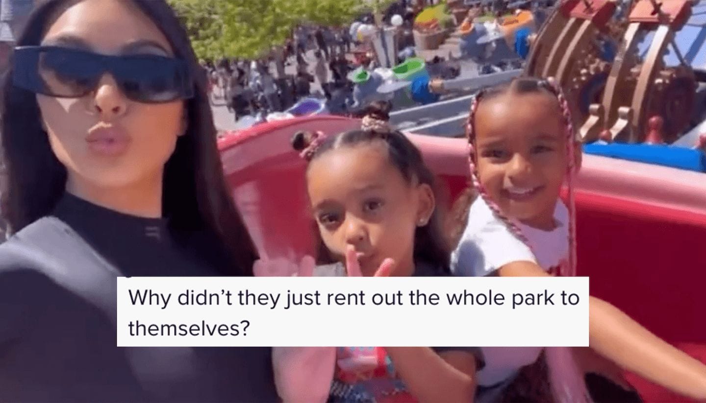 The Kardashians get called out for cutting lines at Disneyland and making other families wait Kardashians at Disneyland