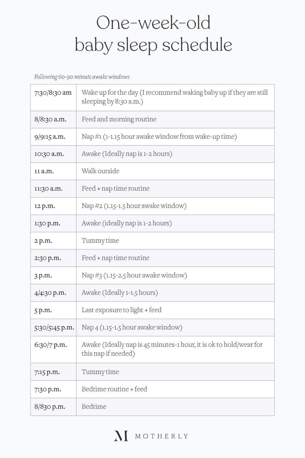 11 week old baby sleep schedule