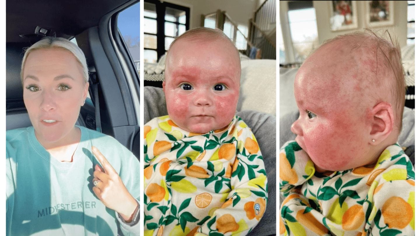 Viral TikTok shows the terrifying reality of the formula shortage for babies with allergies Viral TikTok screeshot of formula shortage baby with allergies