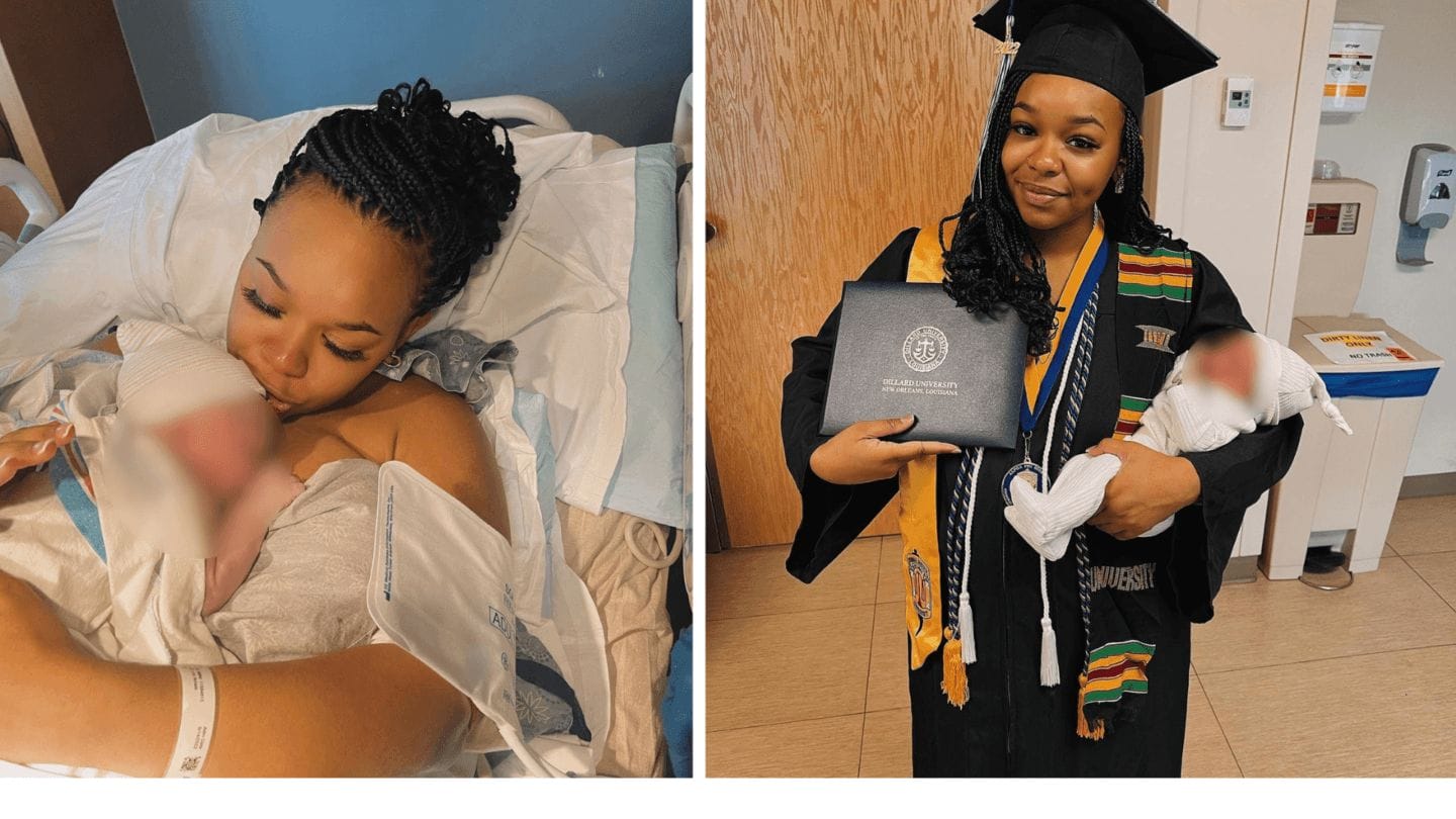 College grad gives birth and receives diploma hours later during hospital ceremony Jada Sayles gives birth graduation