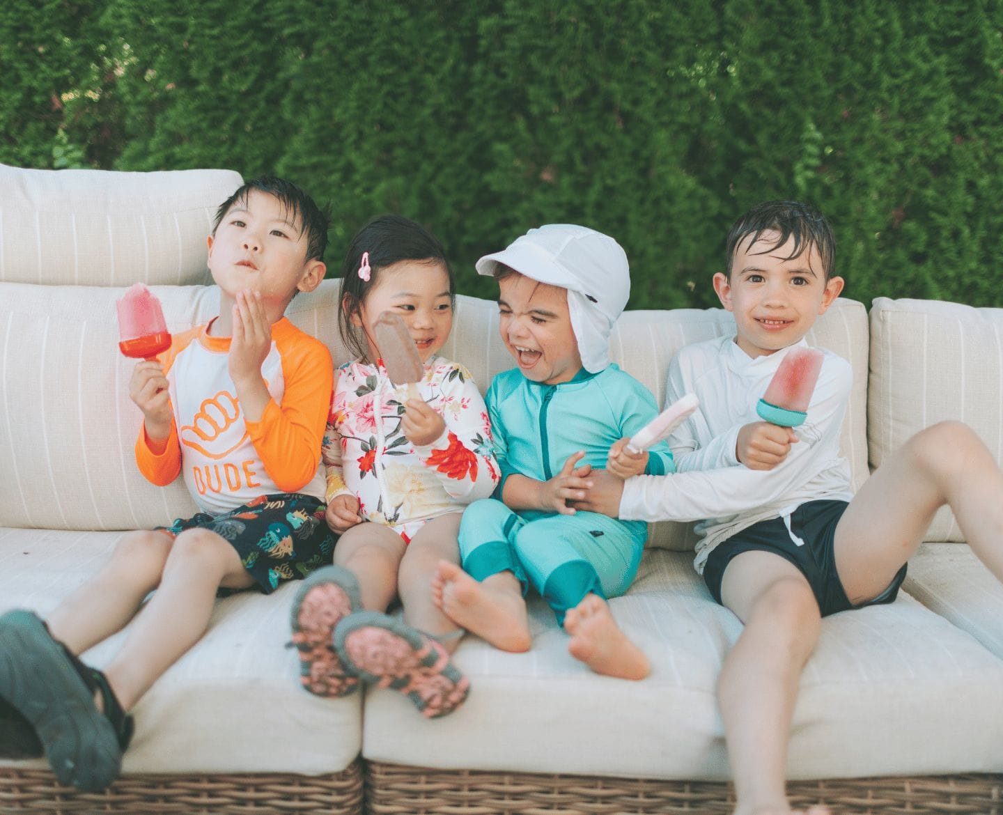 8 popsicle molds you’ll use over and over all summer long four kids eating popsicles