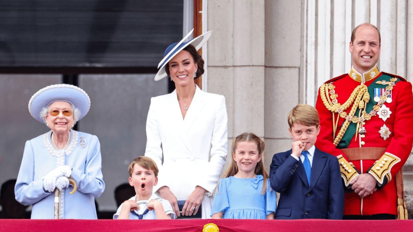 Prince Louis absolutely steals the show at the Queen’s jubilee celebration Prince Louis and royal family at Trooping the Colour