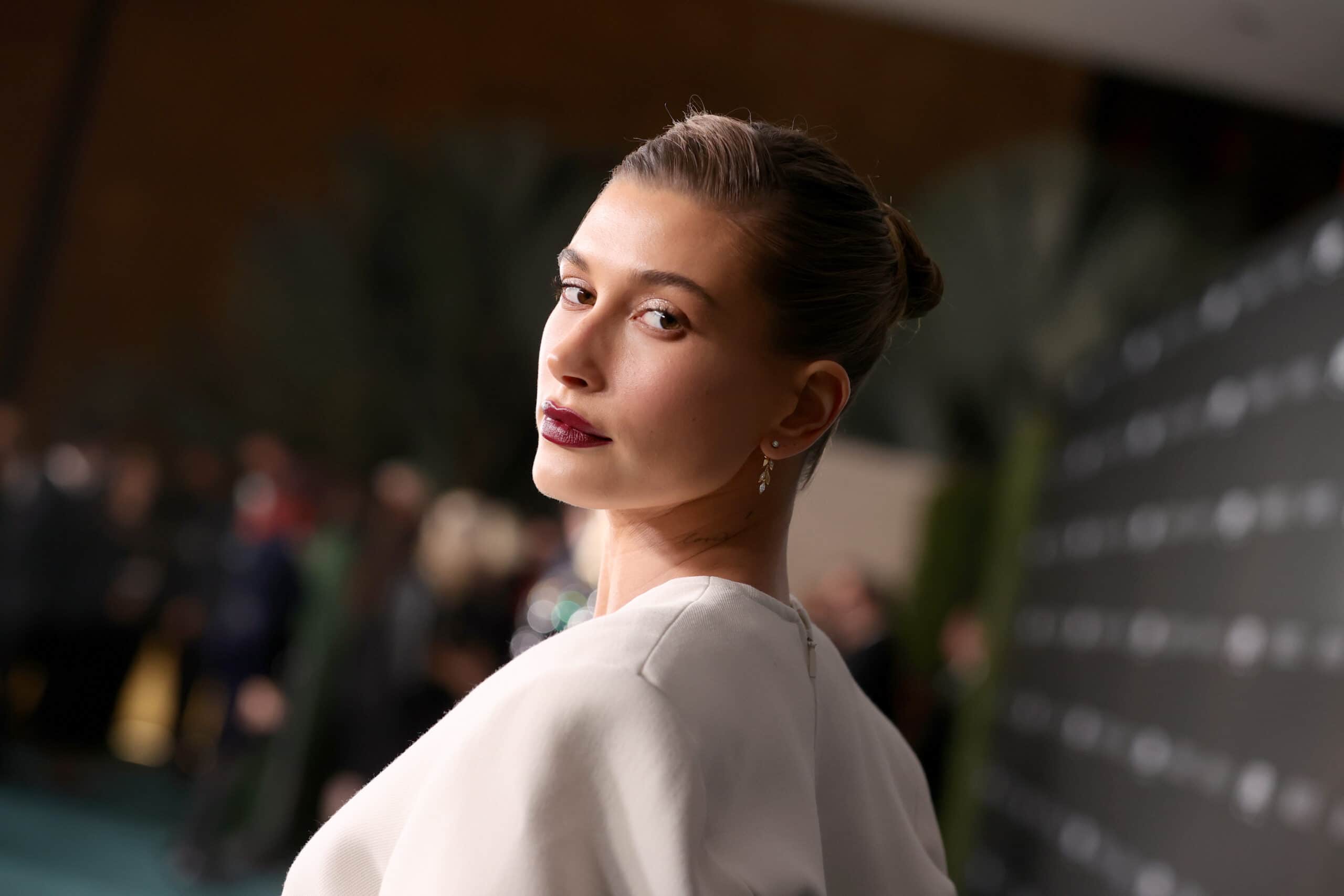 Hailey Beiber on the red carpet scaled - Motherly
