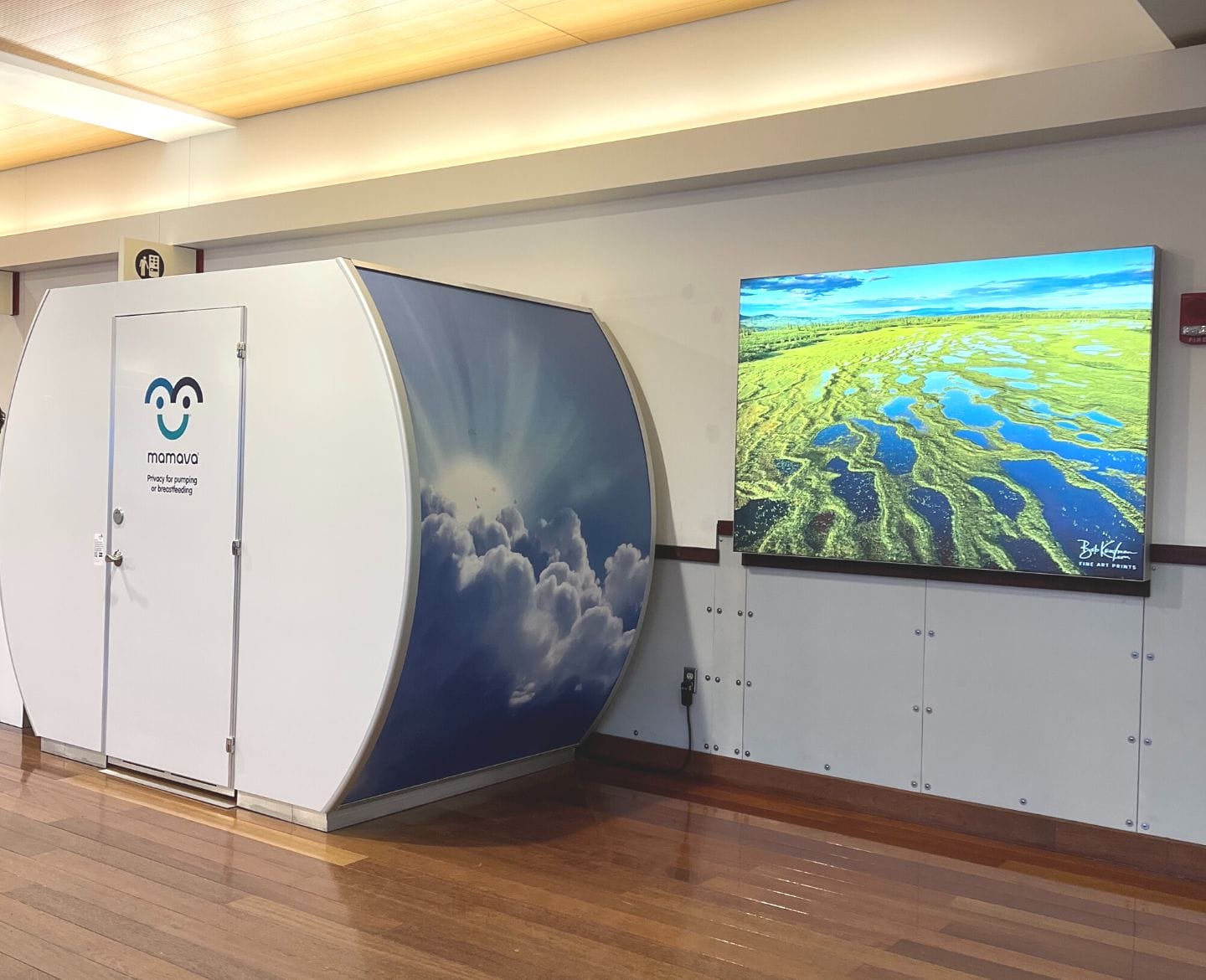 mamava lactation pod at airport - Motherly