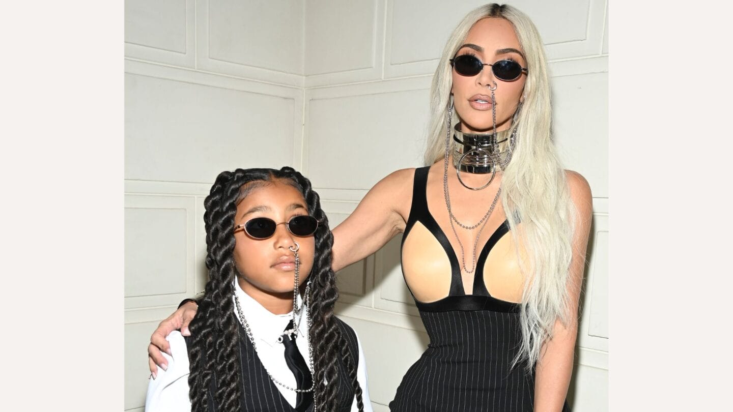 Kim Kardashian is facing backlash for not respecting North’s boundaries Kim Kardashian and North West at Paris fashion show