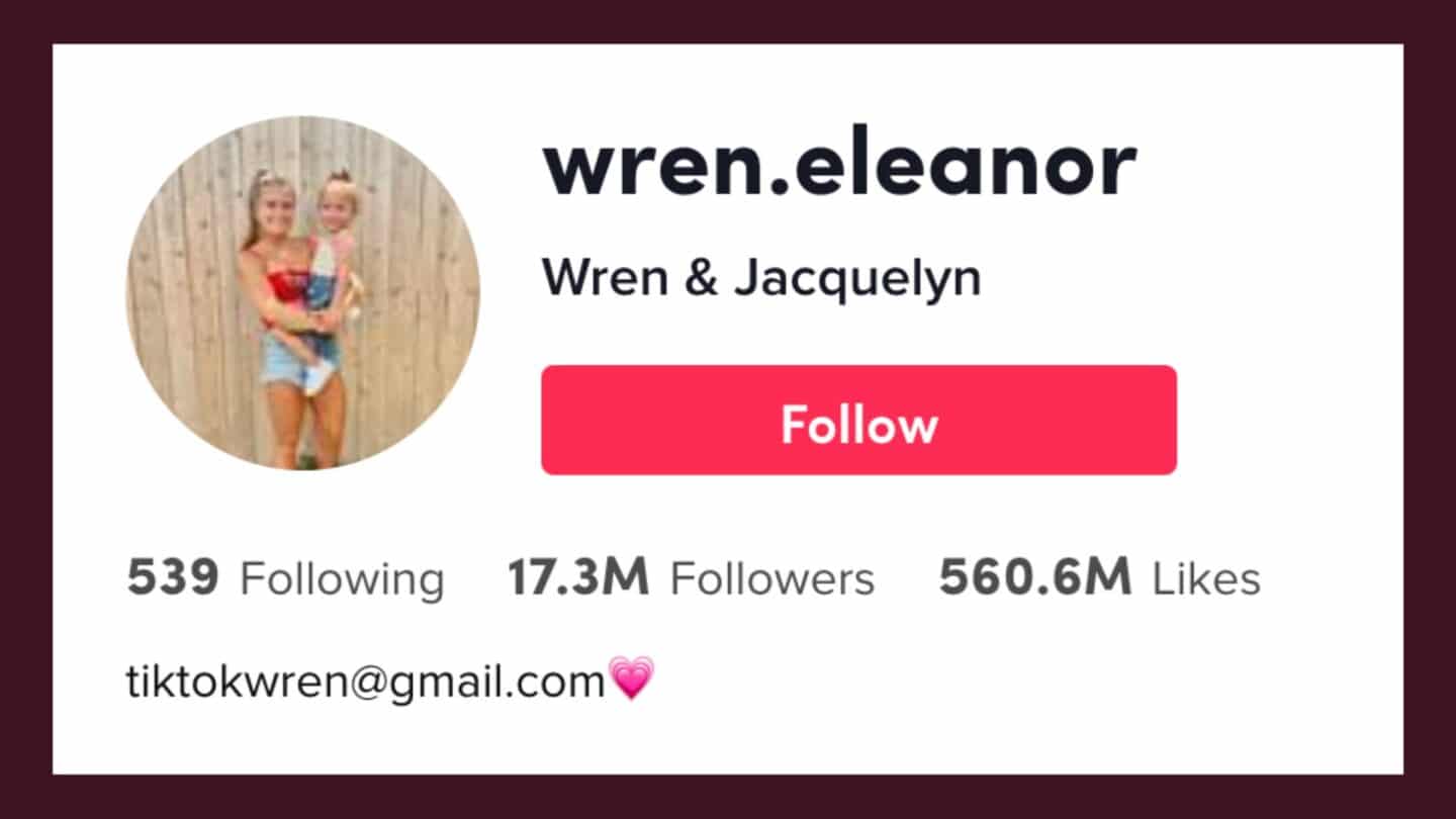 ‘Wren Eleanor’ TikTok controversy inspires moms everywhere to remove kids from social media Snapshot of Wren Eleanor's TikTok profile
