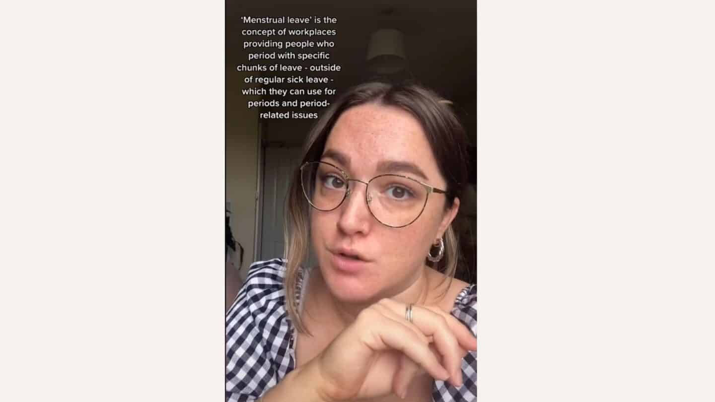 This TikTok perfectly sums up the controversy over menstrual leave in the workplace TikTok bloodyhonest on menstrual leave