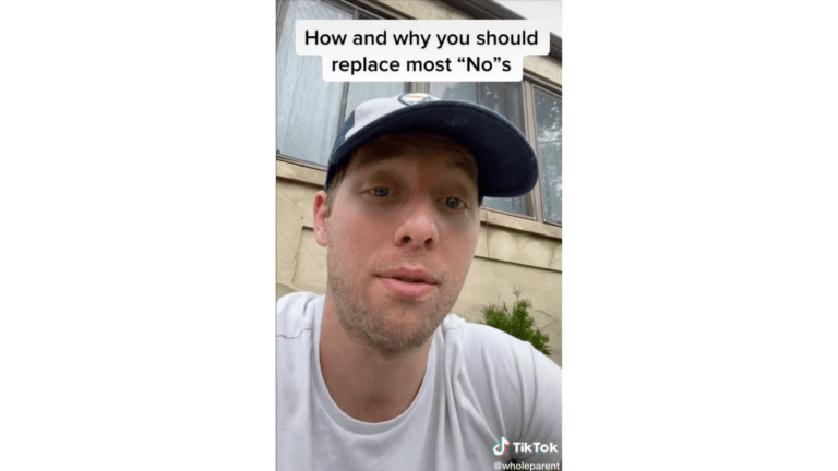 This dad’s viral TikTok teaches you the brilliant way to avoid saying “no” to kids—and IT WORKS man talking on tiktok
