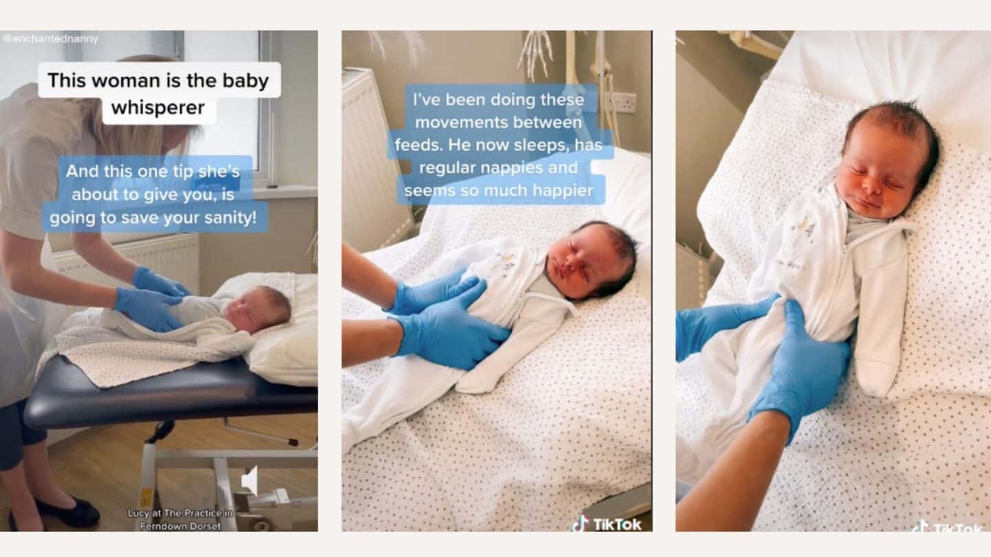 Gassy baby? Try this mesmerizing TikTok hack tiktok colicky baby tips osteopath