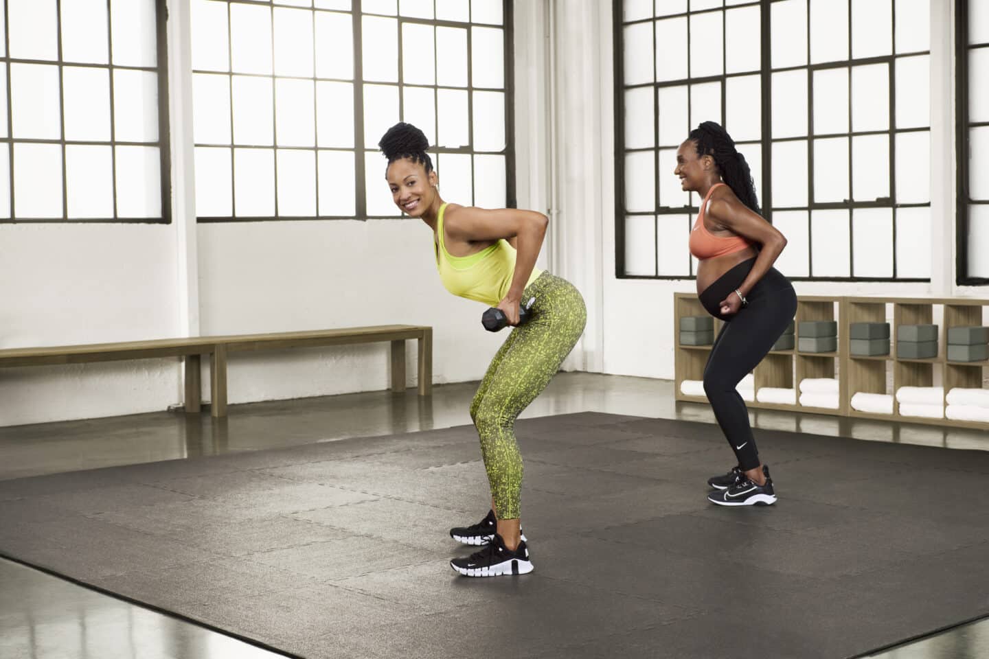 I desperately needed a prenatal workout to prepare for childbirth and beyond screenshot of a pregnancy workout class